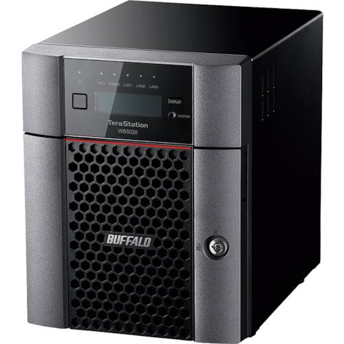 ■バッファロー Windows Server IoT 2019 for Storage Workgroup Edition搭載 4ベイデスクトップNAS 8TB〔品番:WS5420DN08W9〕【4306062:0】[送料別途見積り][掲外取寄][店頭受取不可]｜ホームセンターバロー　店