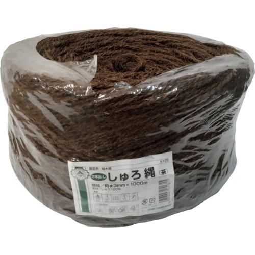 ■伝蔵 棕櫚縄3φ茶1000m(2本出し)《2個入》〔品番:K105〕【4306756×2:0】[法人・事業所限定][外直送元][店頭受取不可]