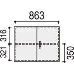 ■ウチダ BEストレージ 両開書庫T-07〔品番:58490362〕【4318089:0】[送料別途見積り][法人・事業所限定][外直送][店頭受取不可]｜ホームセンターバロー　店