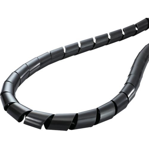 ■TYTON スパイラルチューブ (ポリエチレン製 耐候グレード) 黒 長さ50m〔品番:TS15W〕【4337816:0】[店頭受取不可]