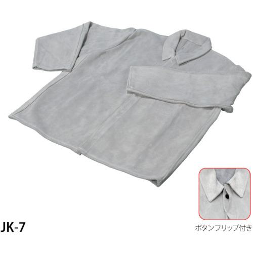 ■グリーンクロス 床革上着 白4L JK-7-4L〔品番:6300031773〕【4343828:0】[送料別途見積り][法人・事業所限定][外直送][店頭受取不可]