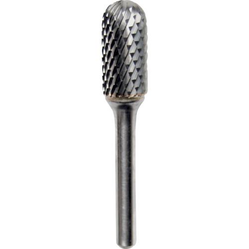 ■NRS 超硬バー 砲弾d-maxカット 刃径12×刃長25×軸径6×軸長45 ロー付〔品番:TCBTDX3701〕【4357191:0】[店頭受取不可]