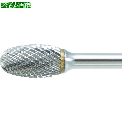 ■TRUSCO 超硬バー タマゴ型 Φ9.5X刃長16X軸6 ロング シングル〔品番:TB6C095SL150〕【4365097:0】[店頭受取不可]