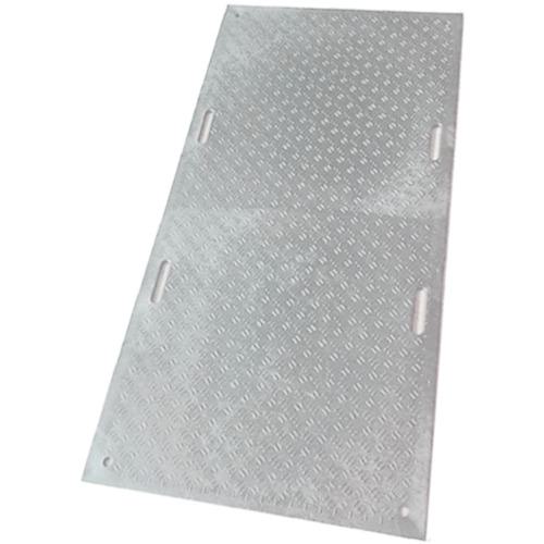 ■ウッドプラスチック 工事用敷板 Wボード 両面凸 カラー:灰 910mm×1820mm(持ち手2)〔品番:B091820GYM2K4〕【4373486:0】[法人・事業所限定][直送元][店頭受取不可]