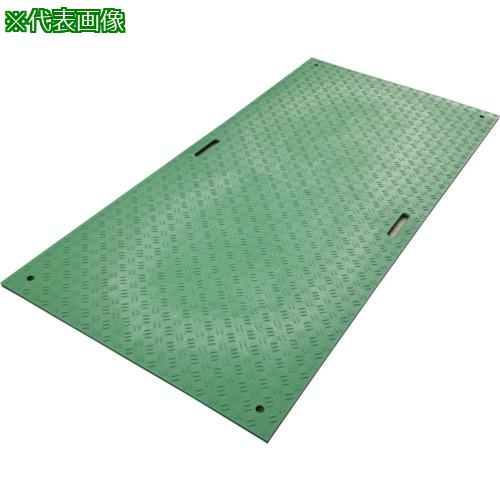 ■ウッドプラスチック 工事用敷板 Wボード 片面凸 カラー:緑 1219mm&times;2438mm〔品番:B122415GRSBM2K4〕【4373488:0】[法人・事業所限定][直送元][店頭受取不可]｜ホームセンターバロー　店