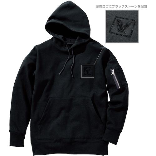 ■VILEA オーバーサイズフーディー XO クリスタルブラック〔品番:122XO99〕【4384224:0】[送料別途見積り][掲外取寄][店頭受取不可]
