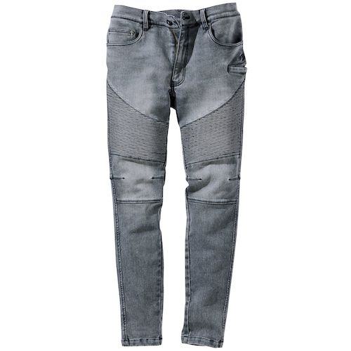 ■VILEA デニム蛇腹パンツ L ライトグレー〔品番:1804L71〕【4387410:0】[送料別途見積り][掲外取寄][店頭受取不可]
