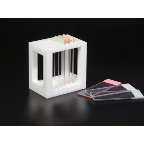 ■フロンケミカル チューブ継手(フッ素樹脂) PTFE スライドグラス用染色バット掛 73&times;50&times;75〔品番:NR1362002〕【4404653:0】[送料別途見積り][店頭受取不可]｜ホームセンターバロー　店