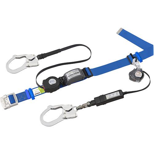 ■タイタン 胴ベルト型ロック付き巻取式 ダブル REELOCK S2NEO + Ribraライト スカイブルー〔品番:SLN505LWSB〕【4423939:0】[送料別途見積り][掲外取寄][店頭受取不可]