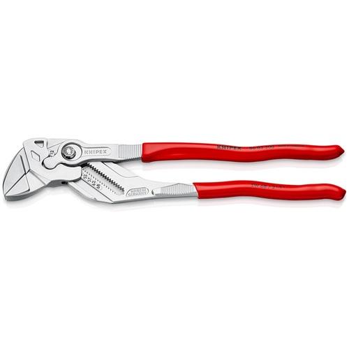 ■KNIPEX プライヤーレンチ ソフトプラスチックハンドル クロムメッキ 300mm〔品番:8603300〕【4469267:0】[店頭受取不可]