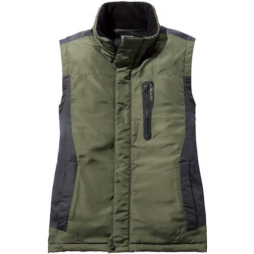 ■FEVERGEAR 電熱ベスト ア-ミ- グリ-ン LL〔品番:FGA79010040LL〕【4478627:0】[送料別途見積り][掲外取寄][店頭受取不可]