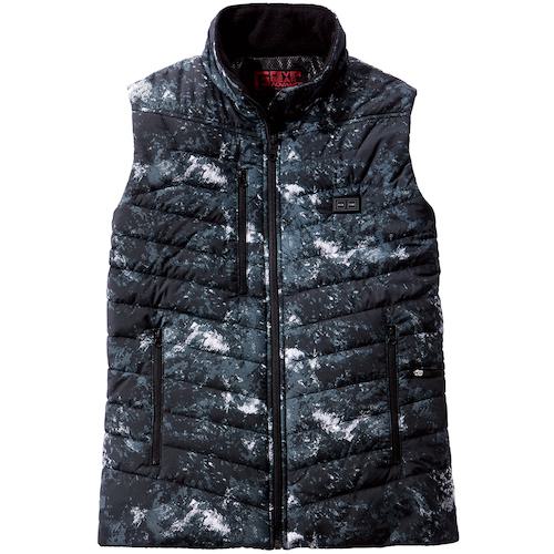 ■FEVERGEAR 電熱ベスト ブラツクカモフラ L〔品番:FGA20000142L〕【4478636:0】[送料別途見積り][掲外取寄][店頭受取不可]