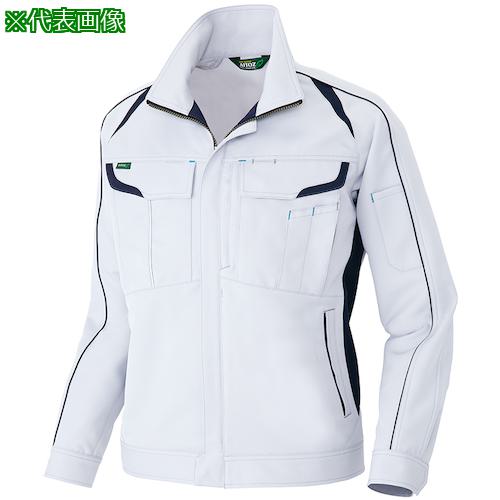 ■アイトス 長袖ストレッチブルゾン(エコワーカーストレッチ) シルバーグレー 3L〔品番:AZ19010033L〕【4484001:0】[送料別途見積り][掲外取寄][店頭受取不可]