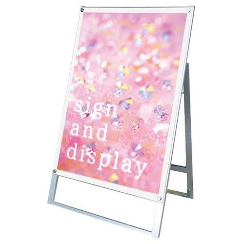 ■EBM ポスター用スタンド看板マグネジ B1片面 ホワイト PSSKMN-B1KW〔品番:1152980〕【4493579:0】[送料別途見積り][法人・事業所限定][外直送][店頭受取不可]