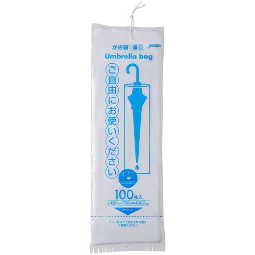 ■ジャパックス 業務用傘袋 HDひも付き100枚パッケージタイプ 半透明 厚み0.012mm《50冊入》〔品番:U11〕【4530572×50:0】[送料別途見積り][掲外取寄][店頭受取不可]