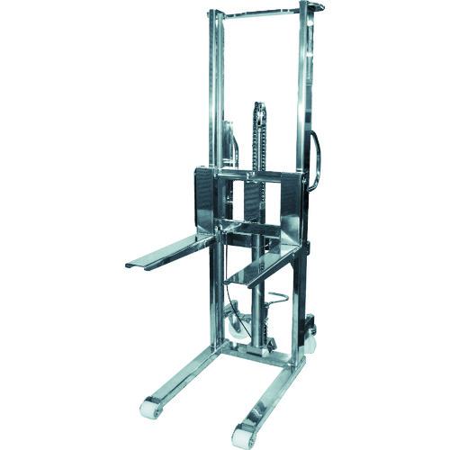 ■Bishamon フォーク式リフター ステントラバーリフト(足踏み油圧式) 均等荷重500kg フォーク寸法600&times;110mm〔品番:ST50HL〕【4530829:0】[送料別途見積り][法人・事業所限定][直送][店頭受取不可]｜ホームセンターバロー　店