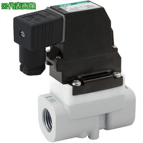 ■CKD 圧縮空気用パイロット式2ポート電磁弁 アルミボディ〔品番:EXA10N02GSB3〕【4533436:0】[送料別途見積り][掲外取寄][店頭受取不可]