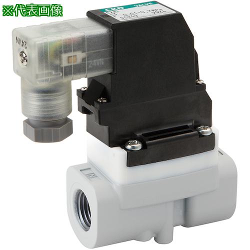 ■CKD 圧縮空気用パイロット式2ポート電磁弁 アルミボディ〔品番:EXA8N02HSB4〕【4535397:0】[送料別途見積り][掲外取寄][店頭受取不可]