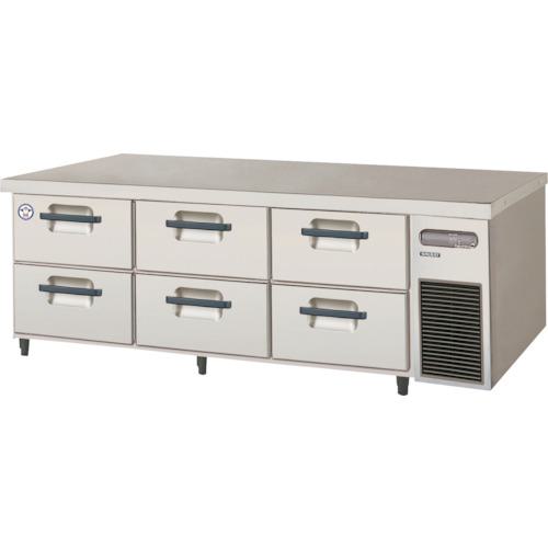 ■福島工業 ドロワーテーブル冷蔵庫〔品番:LBC160RMR〕【4543080:0】[法人・事業所限定][外直送元][店頭受取不可]