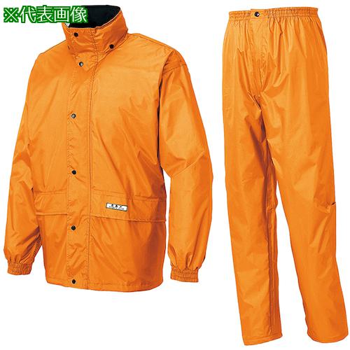 ■アイトス レインスーツ(Bー1レインスーツ)オレンジ M〔品番:AZ58701063M〕【4543296:0】[送料別途見積り][掲外取寄][店頭受取不可]