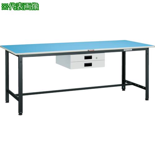■TRUSCO 軽荷重作業台(250kg)BE型 900X750XH740 薄型2段引出付 ダークグレー色〔品番:BE0975UDK2〕【4543548:0】[法人・事業所限定][直送元][店頭受取不可]