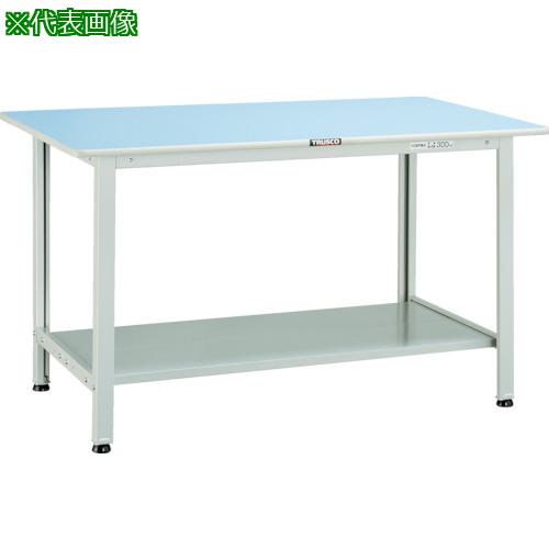 ■TRUSCO 軽荷重作業台(180kg)BO型 900X600XH740 下棚2枚付 ホワイト色〔品番:BO0960LT2〕【4544005:0】[法人・事業所限定][直送元][店頭受取不可]