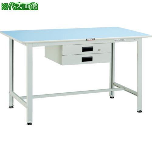 ■TRUSCO 軽荷重作業台(180kg)BO型 900X750XH740 薄型2段引出付 ホワイト色〔品番:BO0975UDK2〕【4544081:0】[法人・事業所限定][直送元][店頭受取不可]
