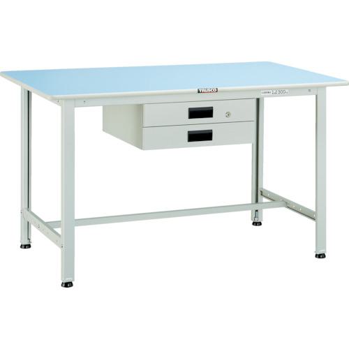 ■TRUSCO 軽荷重作業台(180kg)BO型 1200X750XH740 薄型2段引出付 ホワイト色〔品番:BO1275UDK2〕【4544200:0】[法人・事業所限定][直送元][店頭受取不可]