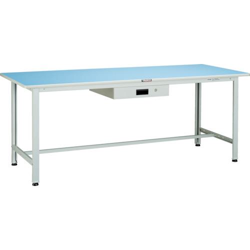 ■TRUSCO 軽荷重作業台(180kg)BO型 1800X750XH740薄型1段引出付 ホワイト色〔品番:BO1875UDK1〕【4544439:0】[法人・事業所限定][直送元][店頭受取不可]｜ホームセンターバロー　店