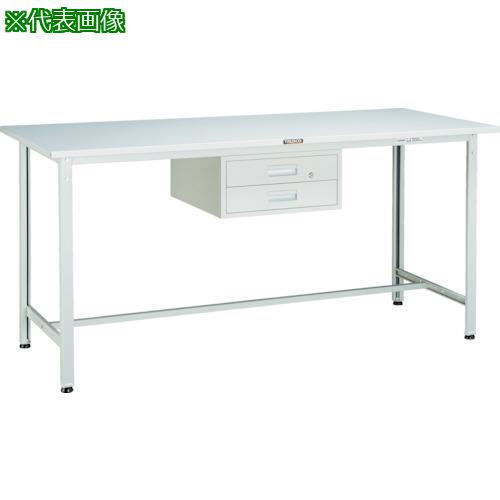 ■TRUSCO 軽荷重立作業台(300kg)HAE型 1500X750XH900 2段引出付 ホワイト色〔品番:HSAE1500F2W〕【4544714:0】[法人・事業所限定][直送元][店頭受取不可]｜ホームセンターバロー　店