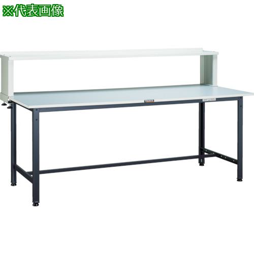 ■TRUSCO 軽荷重作業台(300kg)AE型 1500X900XH1044(全高) 上棚付 ダークグレー色〔品番:RAE1509YURBDG〕【4545583:0】[法人・事業所限定][直送元][店頭受取不可]｜ホームセンターバロー　店