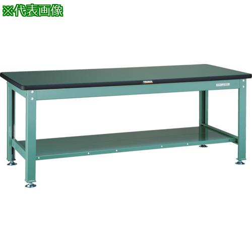 ■TRUSCO 中荷重作業台(2000kg)DW型 1200X750XH740 全面下棚付 グリーン色〔品番:RDW1200LT〕【4545923:0】[法人・事業所限定][直送元][店頭受取不可]