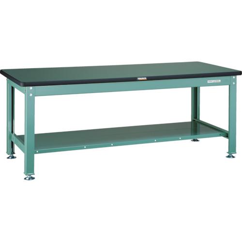 ■TRUSCO 中荷重作業台(2000kg)DW型 1800X750XH740 全面下棚付 グリーン色〔品番:RDW1800LT〕【4545966:0】[法人・事業所限定][直送元][店頭受取不可]｜ホームセンターバロー　店