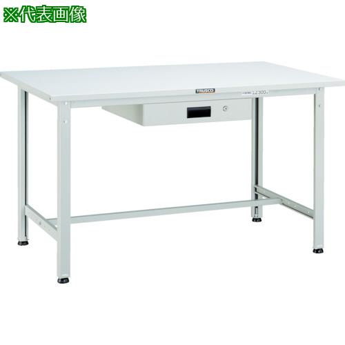 ■TRUSCO 軽荷重作業台(300kg)AE型 900X750XH740 薄型1段引出付 ホワイト色〔品番:SAE0975UDK1W〕【4546261:0】[法人・事業所限定][直送元][店頭受取不可]