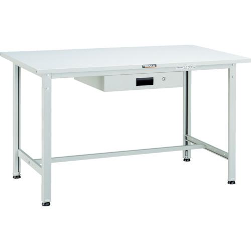 ■TRUSCO 軽荷重作業台(300kg)AE型 1200X750XH740 薄型1段引出付 ホワイト色〔品番:SAE1200UDK1W〕【4546351:0】[法人・事業所限定][直送元][店頭受取不可] 26,796円