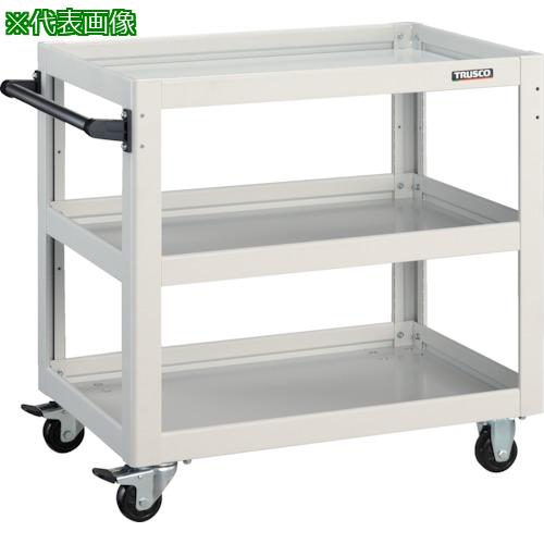 ■TRUSCO ツールワゴン ドルフィン 750X500 ホワイト〔品番:DLWS773W〕【4547837:0】[直送DS][店頭受取不可]｜ホームセンターバロー　店