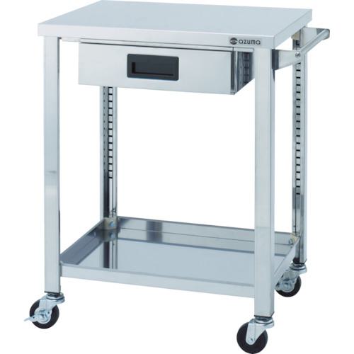 ■アズマ ステンレスワゴンWGシリーズ 750×450×800 2段 引出し付〔品番:WGO2750K〕【4553128:0】[送料別途見積り][法人・事業所限定][直送][店頭受取不可]