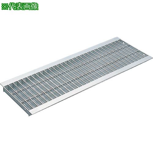 ■オカグレート OU型グレーチング(U字溝用)〔品番:OUI2515〕【4573293:0】[送料別途見積り][法人・事業所限定][直送][店頭受取不可]