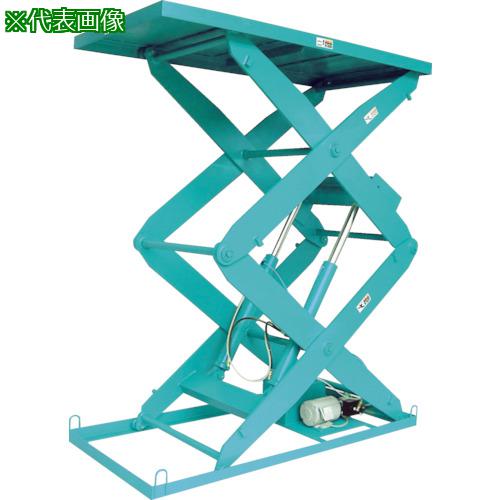 ■河原 3段式リフトテーブル KTLシリーズ〔品番:KTL12244505〕【4576861:0】[送料別途見積り][法人・事業所限定][直送][店頭受取不可]｜ホームセンターバロー　店