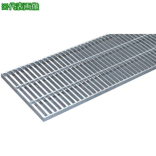 ■奥岡 スチール製 側溝用 グレーチング 本体幅200×高さ25 中間目 ノンスリップ〔品番:OKGXM32025〕【4579415:0】[送料別途見積り][法人・事業所限定][外直送][店頭受取不可]