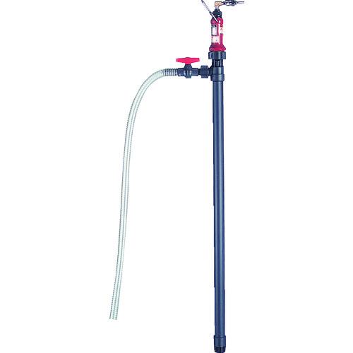 ■KUK ドラム缶用ポンプ エアー式ハンディポンプ(PP製) 吐出量80L/min 揚程5m〔品番:HP301〕【4580451:0】[法人・事業所限定][直送元][店頭受取不可]｜ホームセンターバロー　店
