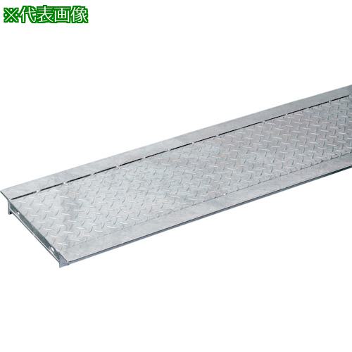■奥岡 スチール製 縞鋼板貼り U字溝用 グレーチング 溝幅120用 T-2〔品番:OKA12〕【4580963:0】[送料別途見積り][法人・事業所限定][外直送][店頭受取不可]