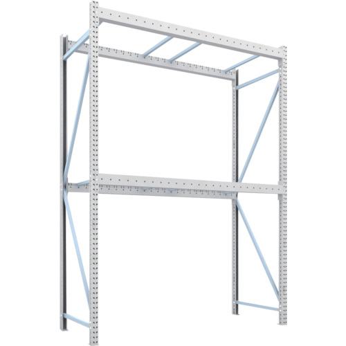 ■TRUSCO パレットラック1トン2500X1000XH3500 2段 単体〔品番:1D35B25102〕【4591771:0】[送料別途見積り][法人・事業所限定][直送][店頭受取不可]｜ホームセンターバロー　店
