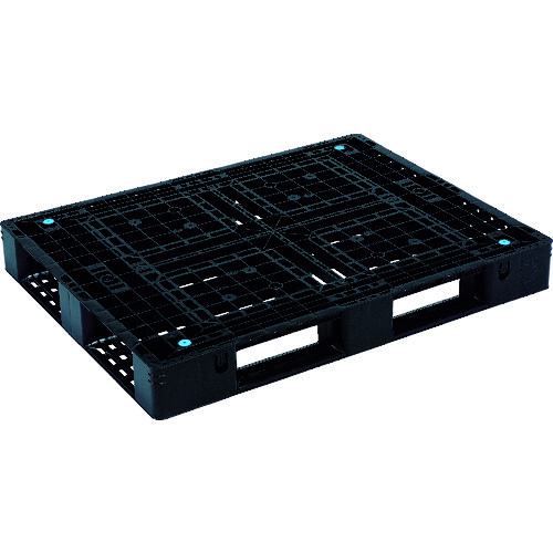 ■サンコー リサイクルプラスチックパレット 805687 D4-1013 ブラック〔品番:SKD41013BK〕【4593944:0】[送料別途見積り][法人・事業所限定][直送][店頭受取不可]