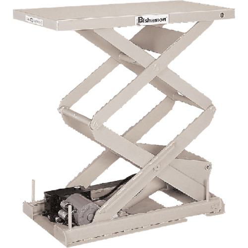 ■Bishamon テーブルリフト ちびちゃんシリーズ 均等荷重500kg 揚程1170mm テーブル寸法518×1010mm 三相200V〔品番:2X050510AB〕【4604563:0】[送料別途見積り][法人・事業所限定][直送][店頭受取不可]