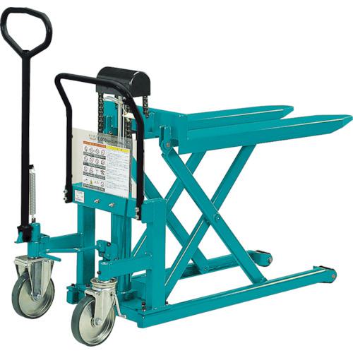 ■Bishamon ハンドリフター スクーパー(手動式) 均等荷重1000kg フォーク寸法1080×685mm〔品番:LV100W〕【4605063:0】[送料別途見積り][法人・事業所限定][直送][店頭受取不可]
