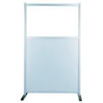 ■生興 工場用アルミ衝立単体(上部樹脂ガラス(PVC))〔品番:SF30A35〕【4607155:0】[送料別途見積り][法人・事業所限定][直送][店頭受取不可]｜ホームセンターバロー　店