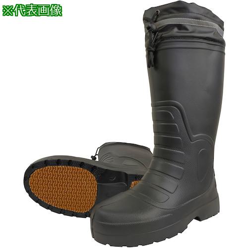 ■喜多 柔らかい防寒EVAラバーブーツ(裏ボア) カバー付 KR8010 ブラック XL(3L)(27.5~28.0)〔品番:KR8010BKXL〕【4621065:0】[送料別途見積り][掲外取寄][店頭受取不可]