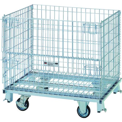 ■TRUSCO ネットパレット車輪付 間口1000X奥行800X高さ930 500kg〔品番:TNP3NS〕【4624084:0】[法人・事業所限定][直送元][店頭受取不可]｜ホームセンターバロー　店