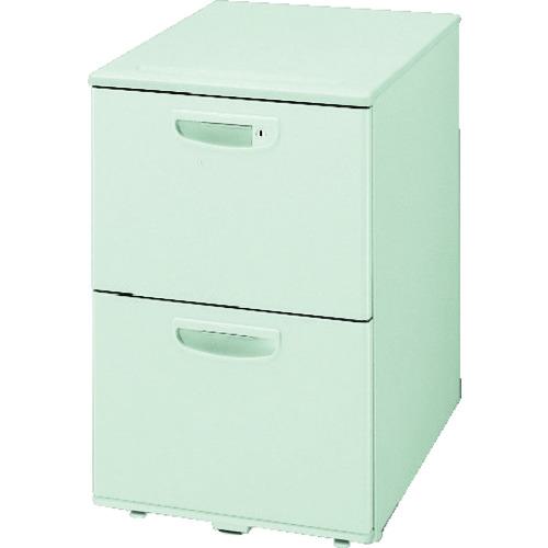 ■NAIKI ワゴン(ストッパー付2段) NED型/天板:ウォームホワイト/W395&times;D600&times;H611〔品番:NED046SYCAWH〕【4631943:0】[送料別途見積り][法人・事業所限定][直送][店頭受取不可]｜ホームセンターバロー　店